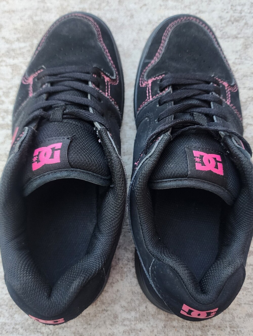 DC Womens Manteca 4 Black and Pink Low-Top Skater Sneakers, Sz 8.5 - Picture 5 of 9